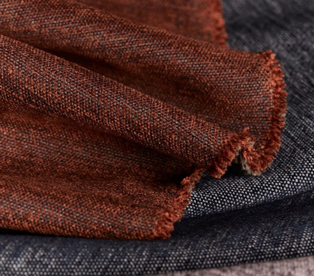 Brushed Canvas from Best in Show detail in rust and navy