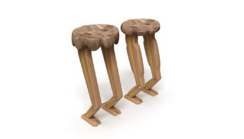 Sculptural Barstool Ballet