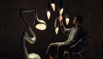 Organic Floor Lamp With a Wild Streak