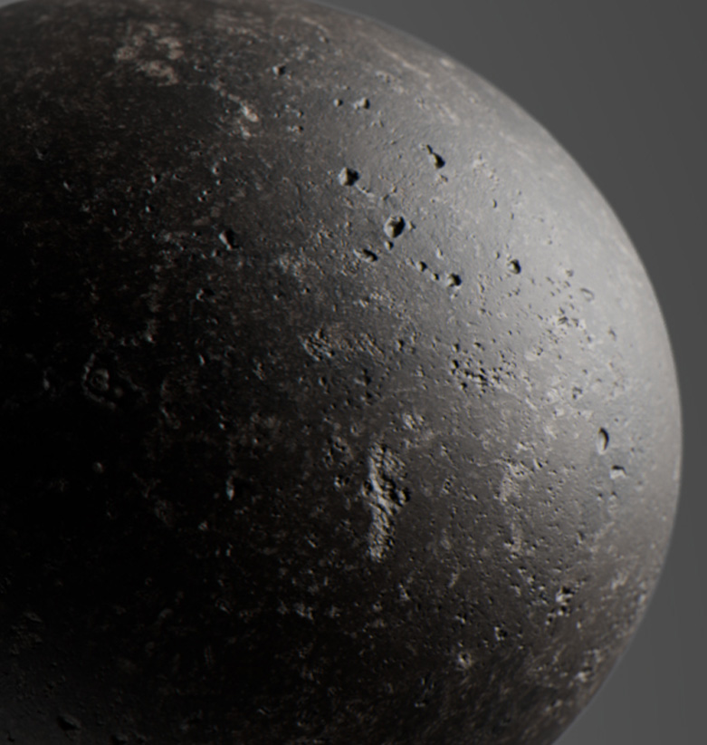 detail of FGilicudi by Foscarini; photo of molten lava