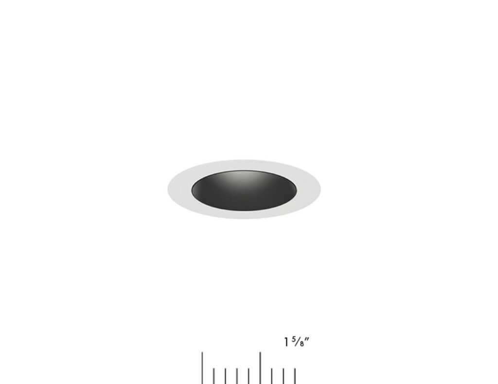 Selection of small-format recessed lighting options including pinhole and adjustable trims, demonstrating how compact apertures support precise lighting control with minimal visual presence.