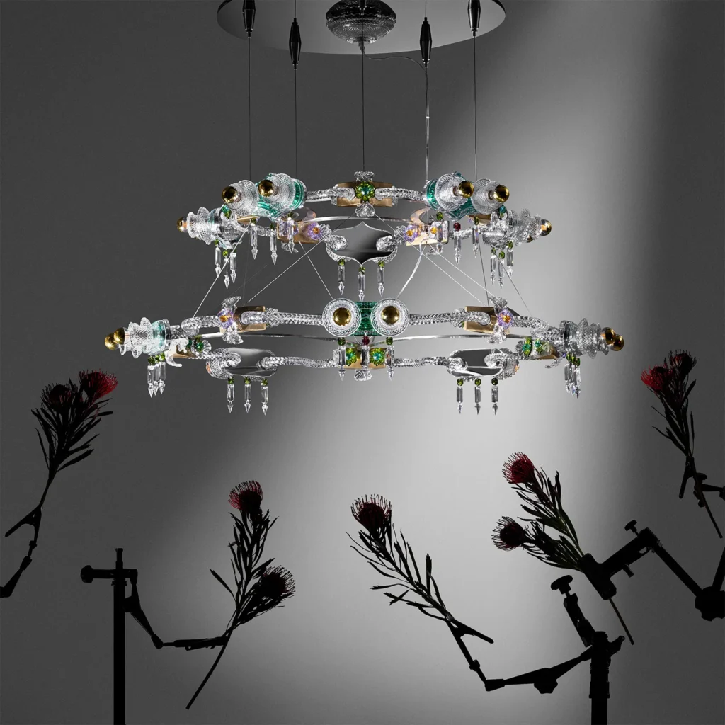 Baccarat chandelier by Bethan Laura Wood
