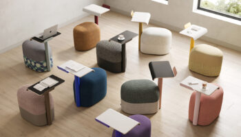 A Seat, a Surface, a Socket: Meet Hightower's Modo Pouf and Silo Power